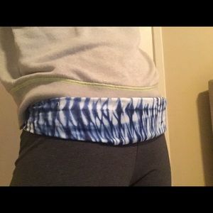 Bandi Blue White Tie-Dye Classic Pocket Belt